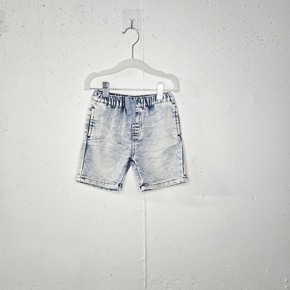 Acid Light Wash Kids Denim Shorts